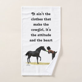 Cowgirl Pinup mit Handtuch