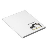 Cowgirl Pinup mit Horse Notepad Notizblock (angewinkelt)