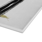 Cowgirl Pinup mit Pferdeschneider Schneidebrett (Ecke)