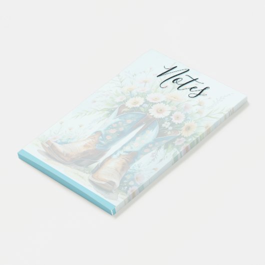 Cowgirl Post-It Notes 4" x 6" | Briefpapier Post-it Klebezettel (angewinkelt)