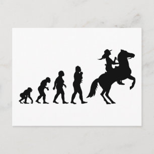 Cowgirl Postkarte