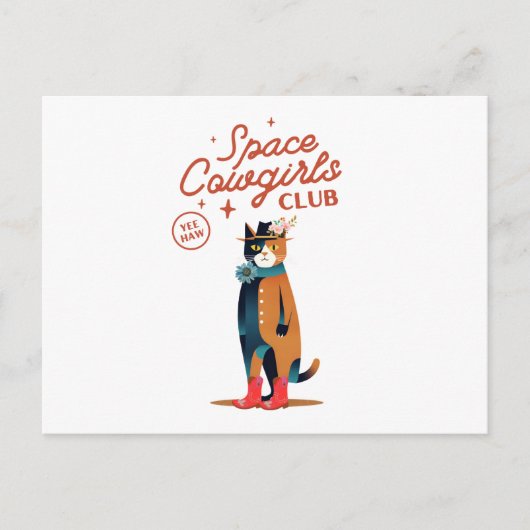 Cowgirl Postkarte (Vorderseite)