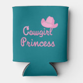 Cowgirl Princess mit rosa Hut Dosenkühler (Vorderseite)