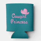 Cowgirl Princess mit rosa Hut Dosenkühler (Rückseite)
