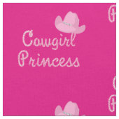 Cowgirl Princess mit rosa Hut Stoff (Nahaufnahme)