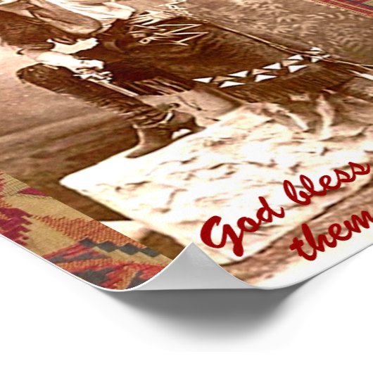 Cowgirl Print Poster (Ecke)