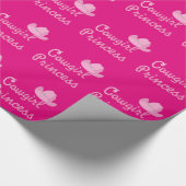 Cowgirl-Prinzessin With Pink Hat Geschenkpapier (Ecke)