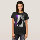 Cowgirl Purple Fierce Motivational Western Theme S T-Shirt (Vorne ganz)