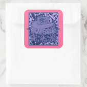 Cowgirl! Quadratischer Aufkleber (Tasche)