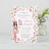 Cowgirl Quinceañera Einladung (Stehend Vorderseite)