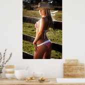 Cowgirl Ranch Poster (Küche)