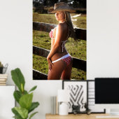 Cowgirl Ranch Poster (Heimbüro)