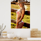 Cowgirl Ranch Poster (Küche)