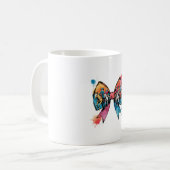 Cowgirl Reiten Pferde Coquette Bow Kaffeetasse (Vorderseite Links)