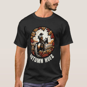 Cowgirl, Reiterin. Herbstfarben. T-Shirt
