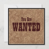 Cowgirl Retirement Party Einladung (Rückseite)