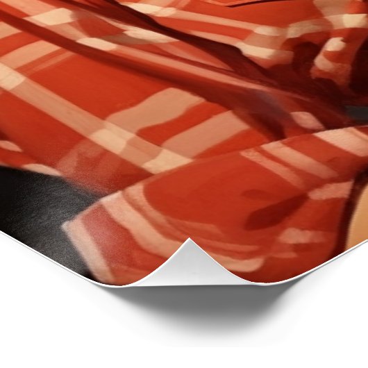 Cowgirl Reverie in Style: Wild West Whispers Poster (Ecke)