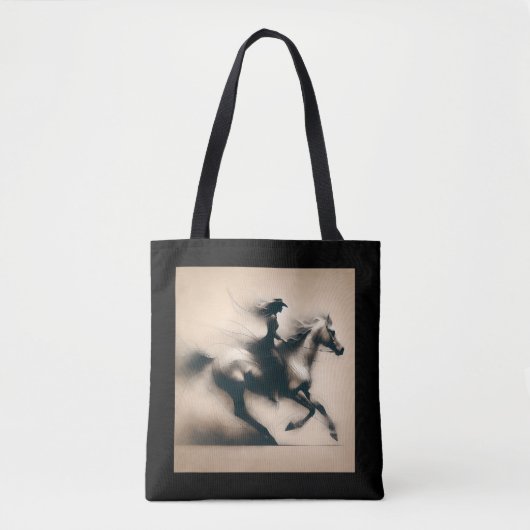 Cowgirl Riding a Horse , Western Cowgirl Tasche (Vorderseite)