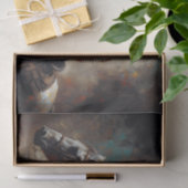 Cowgirl Riding White Horse Sunset Decoupage Seidenpapier (Geschenk)