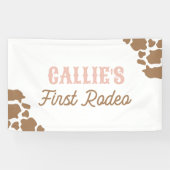 Cowgirl Rodeo Birthday Party Banner (Horizontal)