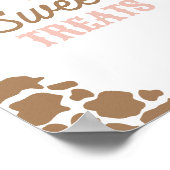 Cowgirl Rodeo Birthday Party Sweet Leckereien Unte Poster (Ecke)