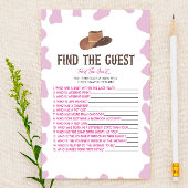 Cowgirl Rodeo Finden Sie das Guest Baby Showspiel Briefpapier