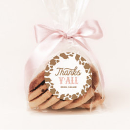 Cowgirl Rodeo Geburtstagsparty Danke Runder Aufkleber