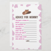 Cowgirl Rodeo Ratgeber Kinderspielaktivitäten Briefpapier (Vorne/Hinten)