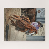 Cowgirl Rodeo Reitsport Western Sport Puzzle (Horizontal)