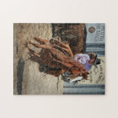 Cowgirl Rodeo Reitsport Western Sport Puzzle (Horizontal)