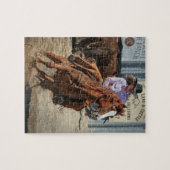Cowgirl Rodeo Reitsport Western Sport Puzzle (Horizontal)