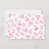 Cowgirl Rodeo Western 1. Geburtstag Vielen Dank Einladung (Rückseite)