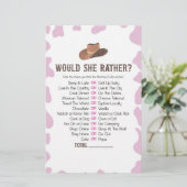 Cowgirl Rodeo wollte sie eher Baby Dusche Spiel Briefpapier (Stehend Vorderseite)