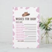 Cowgirl Rodeo wünscht sich eine Kinderdusche. Briefpapier (Stehend Vorderseite)