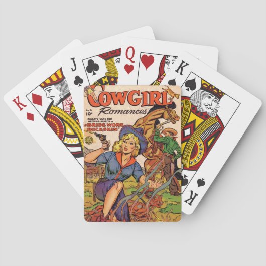 "Cowgirl Romances" Comic Book Playing Cards Spielkarten (Rückseite)