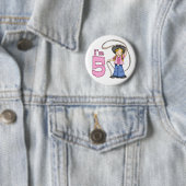 Cowgirl Roper 5. Geburtstag Button (Beispiel)