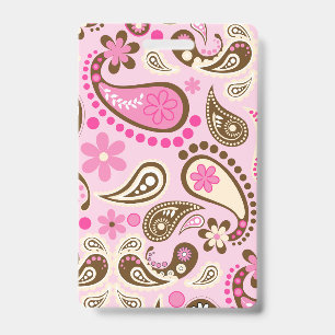 Cowgirl Rosa Braun Paisley Blumen Land Texas Ausweis