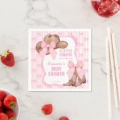 Cowgirl Rosa Bugband Girls Babydusche Serviette (Beispiel)