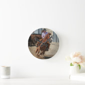 Cowgirl Runde Wanduhr (Zuhause)