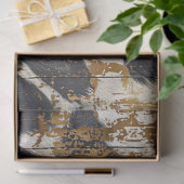 Cowgirl Rustic Western Country Wood Decoupage Seidenpapier (Geschenk)