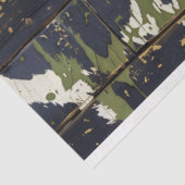 Cowgirl Rustikaler Western Green Cowhide Decoupage Seidenpapier (Ausschnitt)