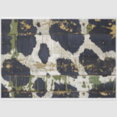 Cowgirl Rustikaler Western Green Cowhide Decoupage Seidenpapier (Vorderseite)