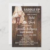Cowgirl Saddle Up Western Brautparty Einladung (Vorderseite)