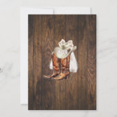 Cowgirl Saddle Up Western Brautparty Einladung (Rückseite)