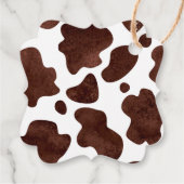 Cowgirl Sattel bis Geburtstag Danke Geschenkanhänger (Rückseite)