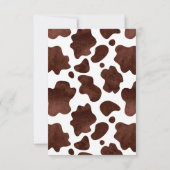 Cowgirl Sattel bis Geburtstag Danke Karte (Rückseite)