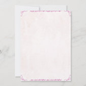 Cowgirl Second Rodeo Party Einladung (Rückseite)