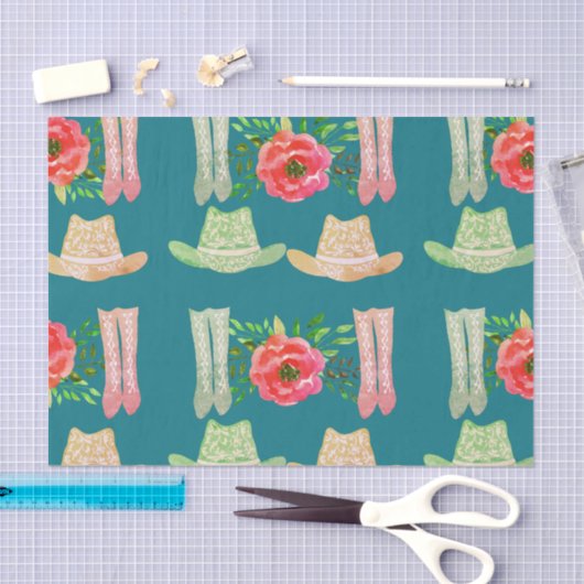 Cowgirl Seidenpapier (Handwerk)