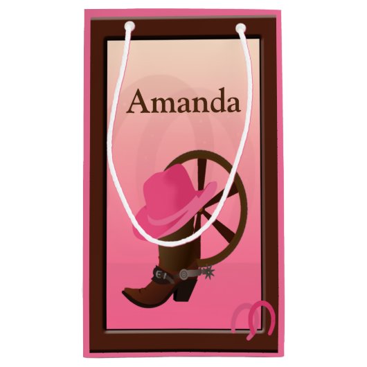 Cowgirl SGB Kleine Geschenktüte (Rückseite)