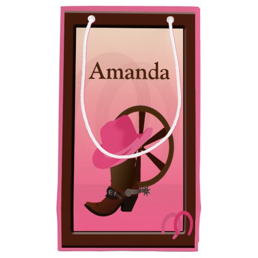 Cowgirl SGB Kleine Geschenktüte (Vorderseite)